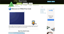 Desktop Screenshot of html5freecode.com