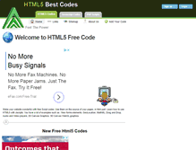 Tablet Screenshot of html5freecode.com